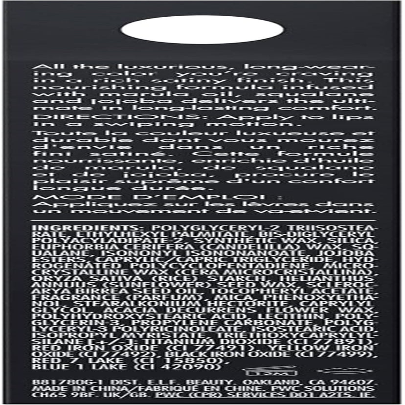 O Face Satin Lipstick, Richly Pigmented, Nourishing & Long-Lasting Creamy Lipstick, Infused with Jojoba, Vegan & Cruelty-Free, Pleased