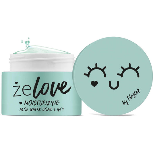 Aloe Water Aqua Bomb Face Cream | 50Ml | Hydro Boost Soothing Gel | Contains Aloe Juice | Liquid Moisturizer for Dry & Sensitive Skin | Cruelty-Free & Vegan