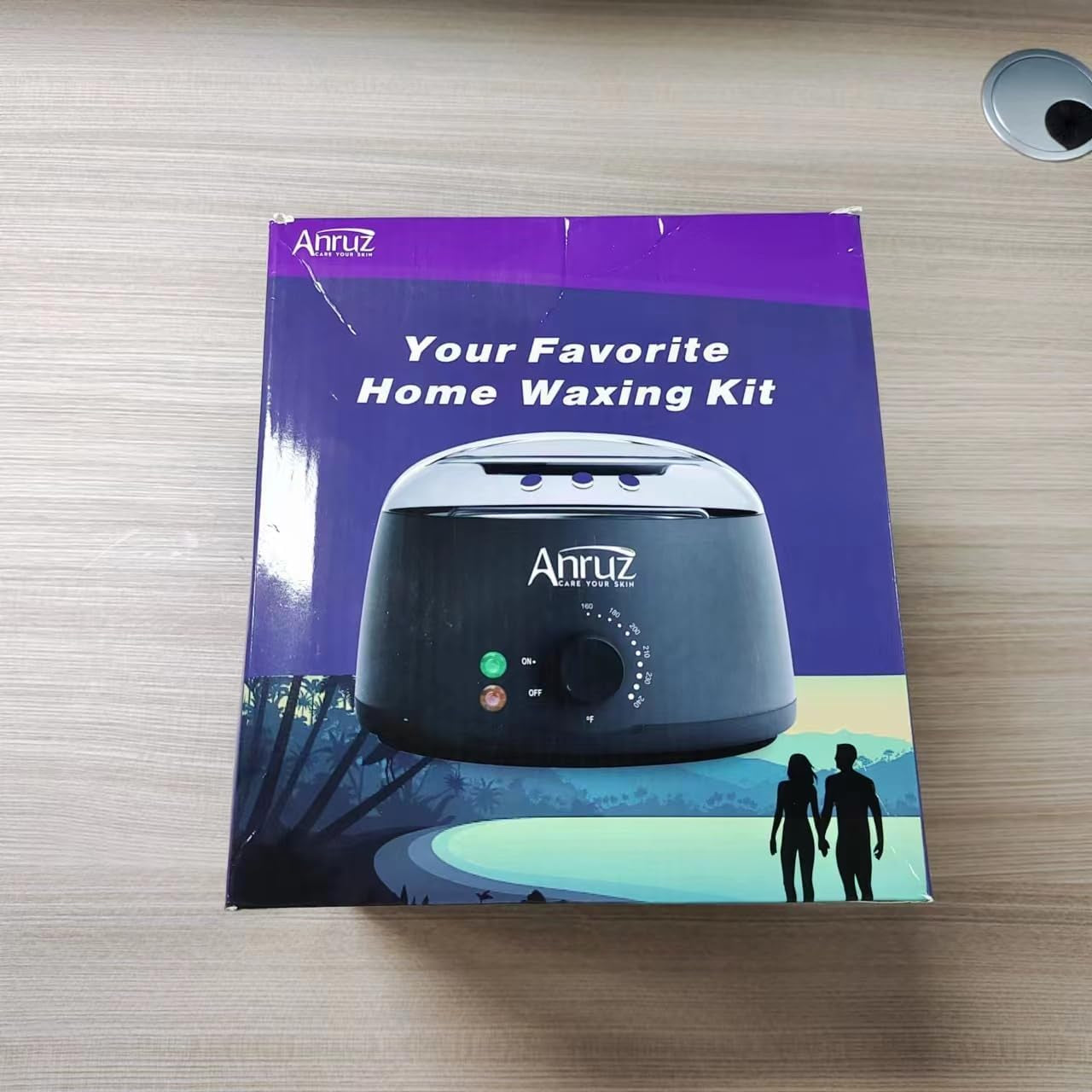 Waxing Kit, Wax Kit for Hair Removal, Wax Pot for Waxing Professional with Silicone Bowl,4 Bags Wax Beads and 20 Applicator Sticks, 2 Treatment Oils-At Home Wax Machine for Full Body Waxing