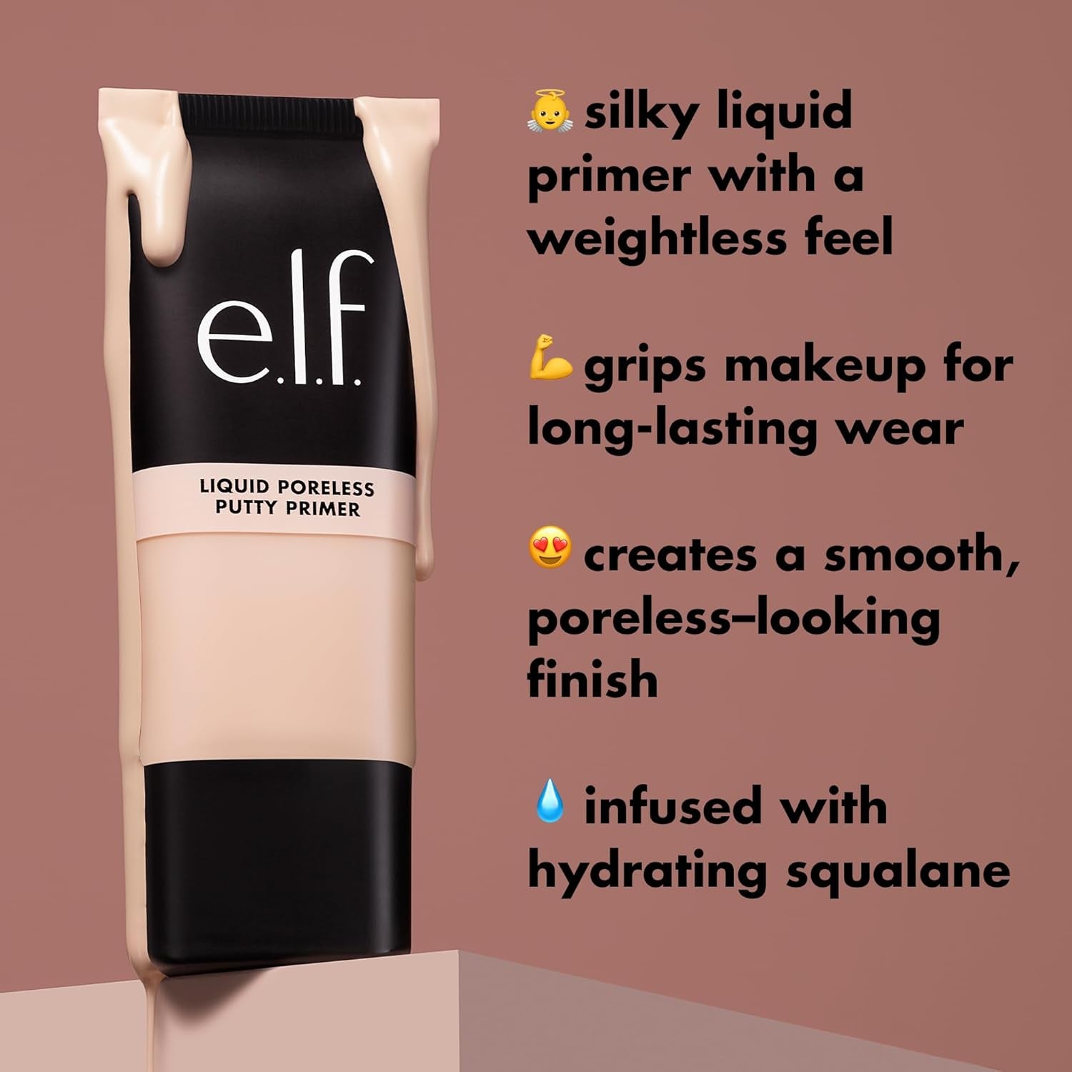Liquid Poreless Putty Primer, Hydrating Liquid Face Primer for a Smooth Complexion, Grips Makeup for Longwear, Vegan & Cruelty-Free