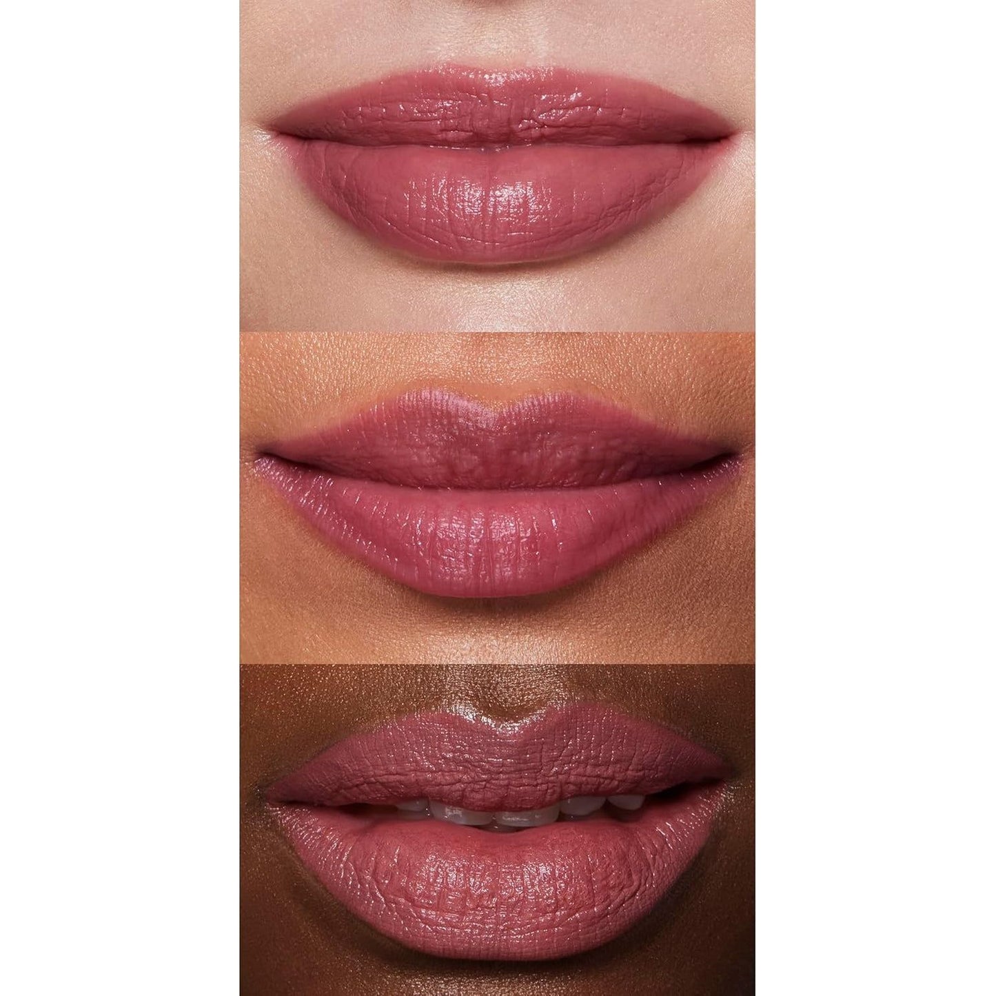 O Face Satin Lipstick, Richly Pigmented, Nourishing & Long-Lasting Creamy Lipstick, Infused with Jojoba, Vegan & Cruelty-Free, Pleased