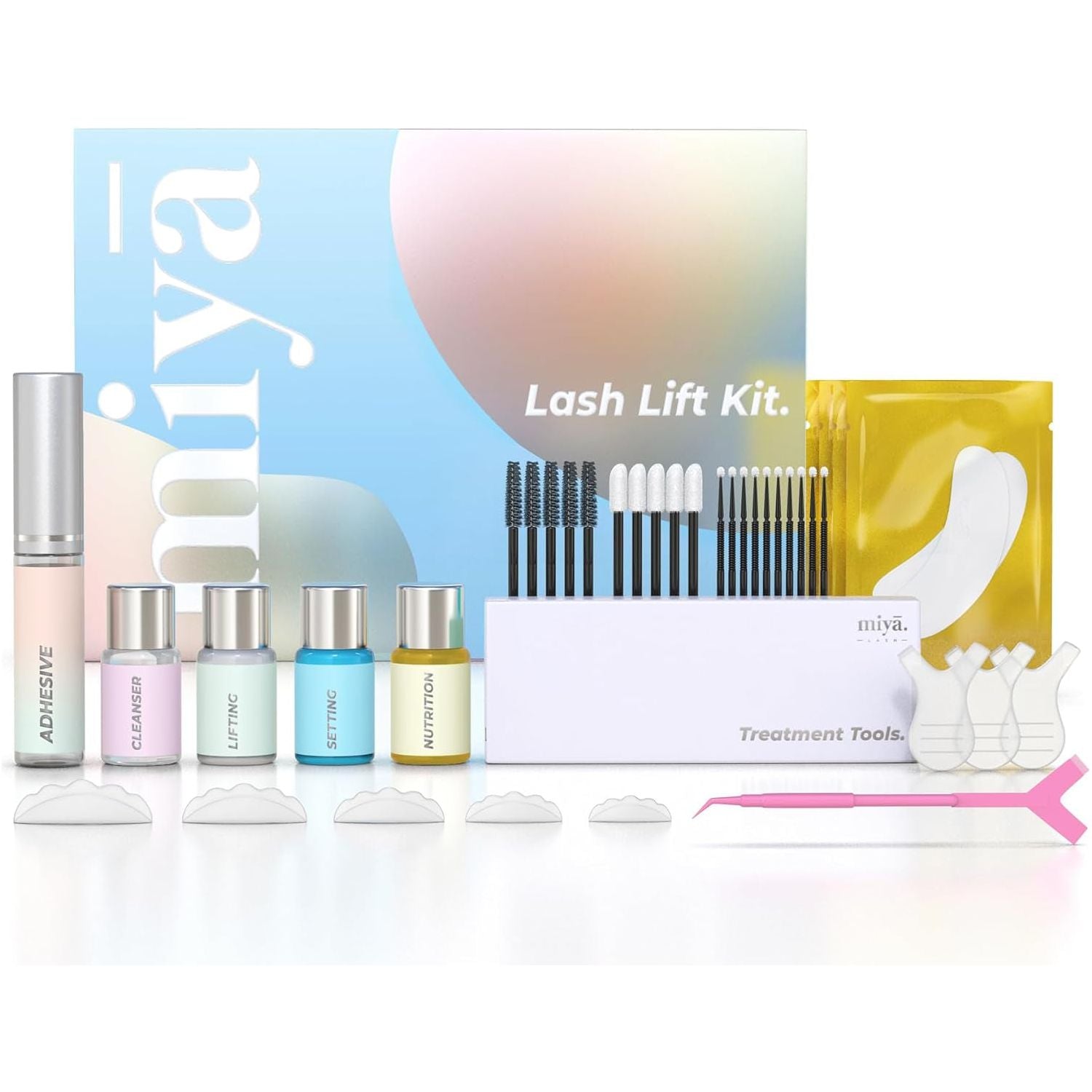 Lash Lift Kit | Keratin Eyelash Perm Kit | Semi Permanent LVL Curling & Lifting Eyelashes | Includes All Tools & Accessories | Professional Result | Home & Salon Use | Vegan Eyelash Lift Kit