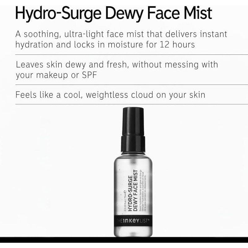 The Inkey List Hydro-Surge Dewy Face Mist 75ml