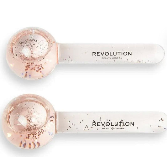 Revolution Skincare Pink Glitter Facial Ice Globes