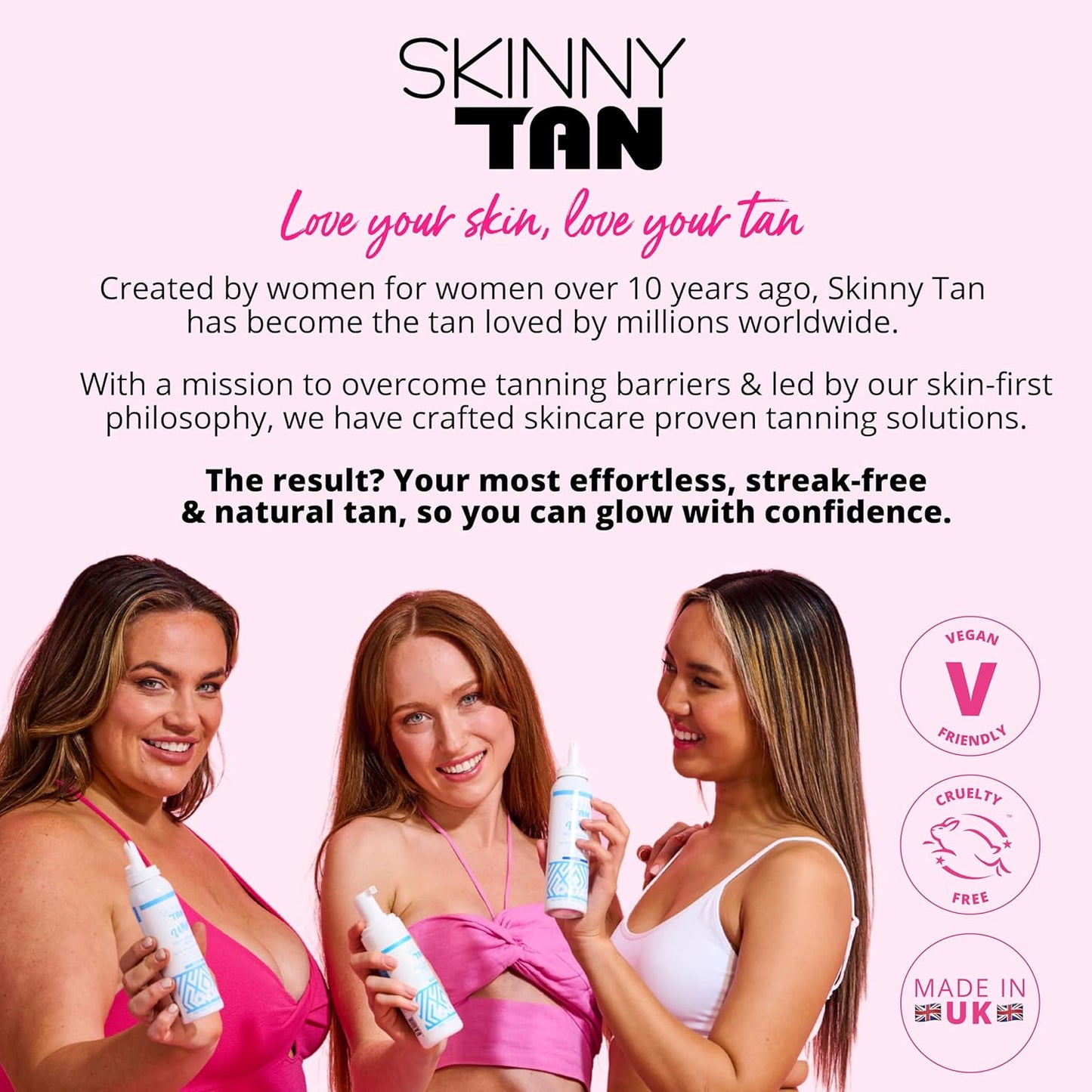 Self Tanning Whip Medium - Instant Fake Tan for Streak Free, Radiant & Natural Glow, Cruelty-Free, Paraben Free & Vegan Skincare with Coconut & Vanilla Aroma - Medium Self Tan, 150Ml
