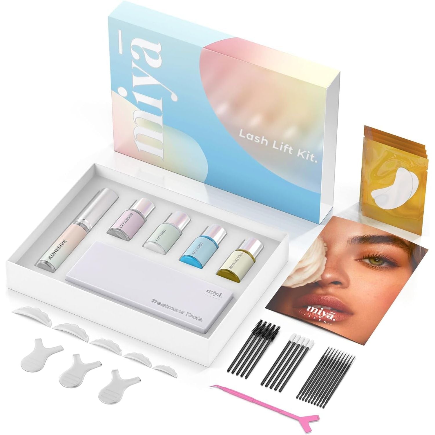 Lash Lift Kit | Keratin Eyelash Perm Kit | Semi Permanent LVL Curling & Lifting Eyelashes | Includes All Tools & Accessories | Professional Result | Home & Salon Use | Vegan Eyelash Lift Kit