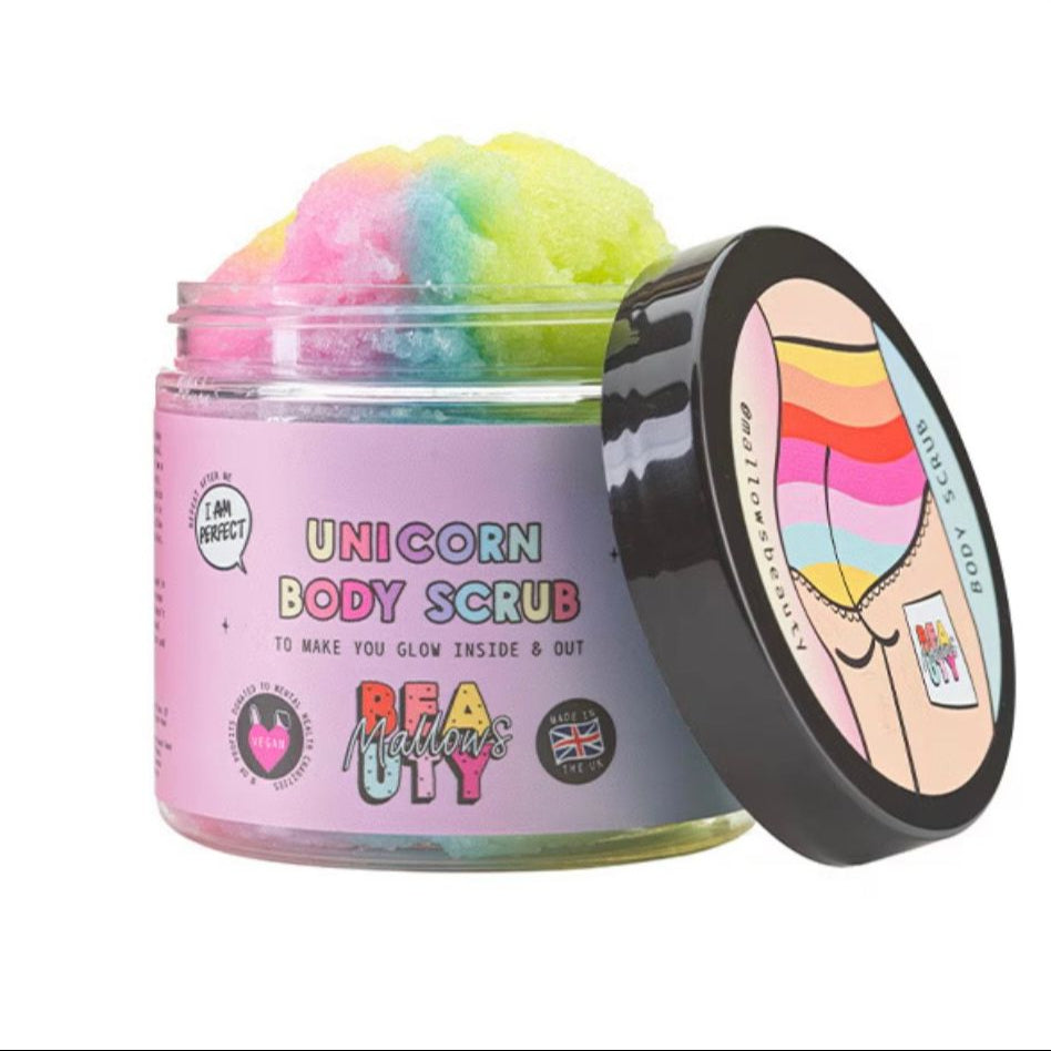 Mallows Beauty Unicorn Body Scrub with Vitamin E