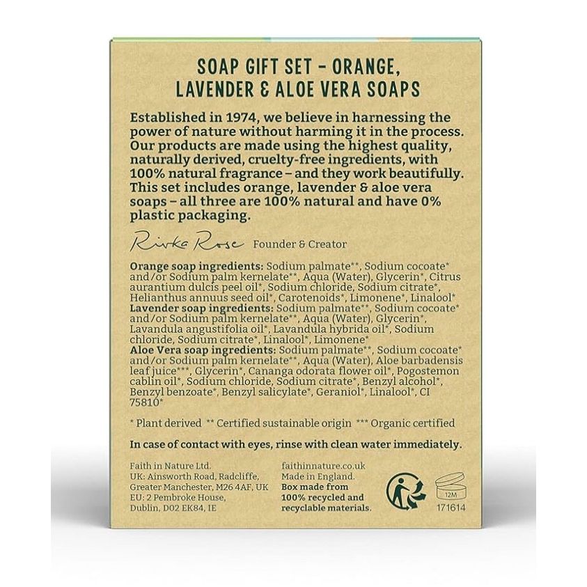 Faith In Nature Natural Handmade Soap Gift Set