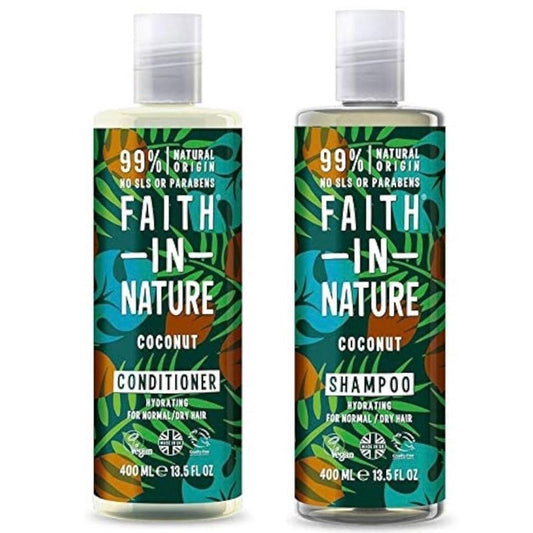 Faith In Nature Natural Coconut Shampoo and Conditioner Set