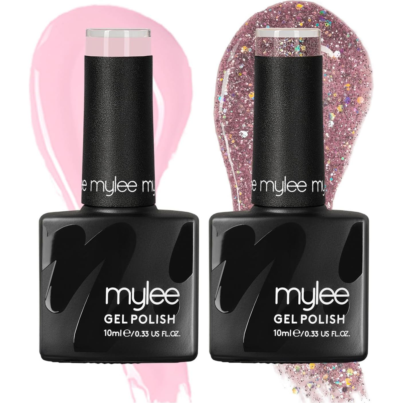 Gel Nail Polish Duo Colour Set 2X10Ml [Bottomless Brunch] UV/LED Soak-Off Nail Art Manicure Pedicure for Professional, Salon & Home Use - Long Lasting & Easy to Apply
