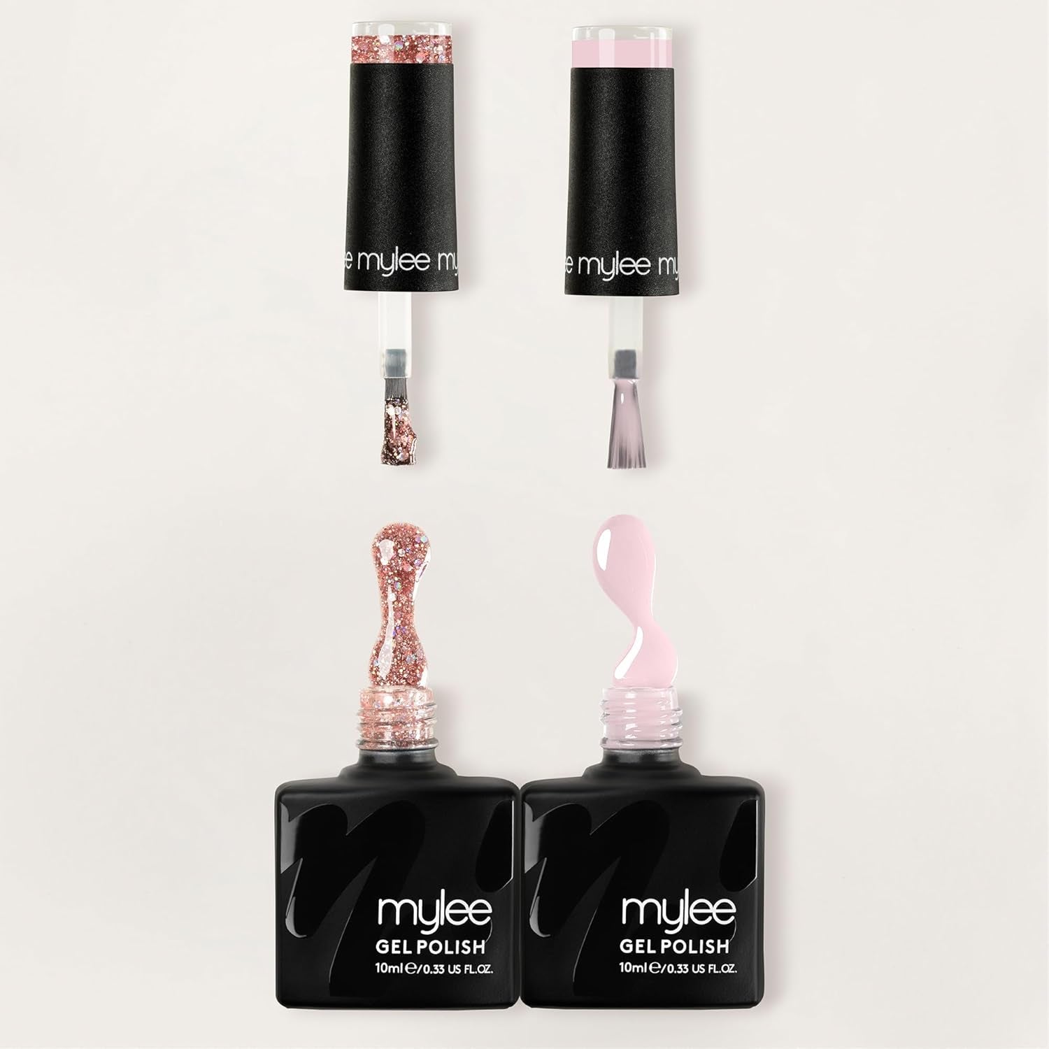Gel Nail Polish Duo Colour Set 2X10Ml [Bottomless Brunch] UV/LED Soak-Off Nail Art Manicure Pedicure for Professional, Salon & Home Use - Long Lasting & Easy to Apply